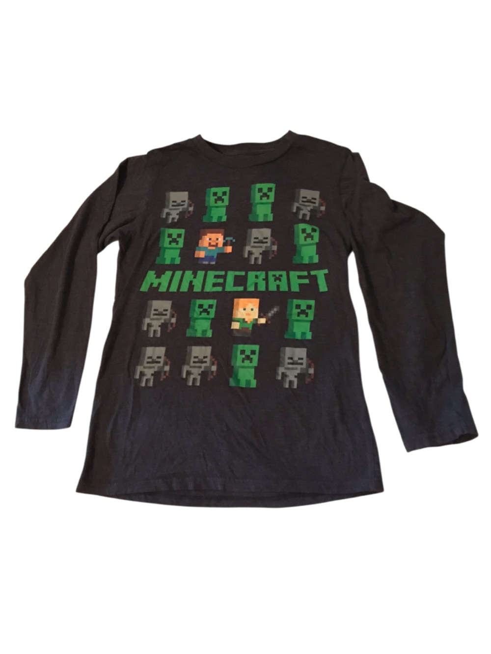 Boys Minecraft Graphic Long sleeve shirt size Large
